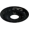 Ekena Millwork Blackthorne Ceiling Medallion (Fits Canopies up to 4 7/8"), 11 3/4"OD x 3 5/8"ID x 1"P, Black Pearl CM11BLBPS - alternate 4